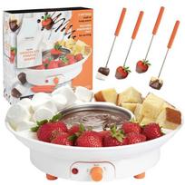 Electric Mini Self-Heating Chocolate Fondue Pot with Logo Option – Ideal for Parties American Plug balta