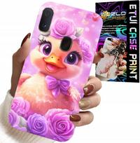 Etui Do Samsung Galaxy A20E - Słodka Kaczucha, Kaczka Na Różowym Tle