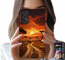 Etui Do Samsung Galaxy A23 5G - Safari Afryka Zachód Słońca Piękne Widok