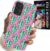 Etui Do Samsung Galaxy A23 5G - Kaktusy, Kaktus Na Różowym Tle + Folia