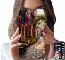Etui Do Samsung Galaxy A21 - Malownicza Uliczka Z Kawiarnią + Szkło