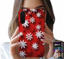 Etui Do Samsung Galaxy A26 5G - Płatki Śniegu, Śnieg, Gwiazdki, Święta
