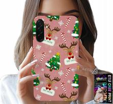 Etui Do Samsung Galaxy A26 5G - Świąteczne Renifery Choinki Laska Wzory