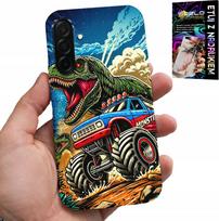 Etui Do Samsung Galaxy A26 5G -Dinozaur W Monstertrucku Wzory Dla Dzieci