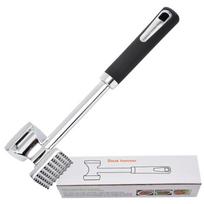 Aluminum Alloy Double-Sided Meat Tenderizer Steak Hammer for Kitchens