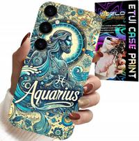 Etui Do Samsung Galaxy M15 5G - Znak Zodiaku, Wodnik, Astronomia Plecki