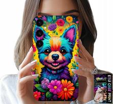 Samsung Galaxy A54 5G Tok - Virágmintás Dog York Hátizsák