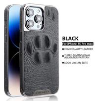 Prabangus odinis dėklas iPhone 16 Plus 15 14 13 12 Pro Max, atsparus smūgiams, vientisos spalvos, TPU hibridinis PU minkštas telefono dėklas, uždangalas iPhone 15 juoda