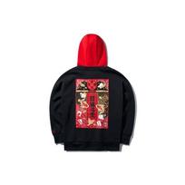 Li Ning New Year Series Prosperity Loose Pullover Hoodie Men hoodies Black AWDQ077-1 S