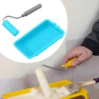 Dažų volelių rinkinys Dažymo reikmenys Didelio tankio Daugkartinio naudojimo Praktinis Profesionalus su padėklu skirtas 2 pieces