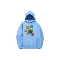 Li Ning X Pablo Ientile Collaboration Skateboard Series Cartoon Print Loose Pullover Hoodie Unisex hoodies Bright-Sky-Blue AWDU317-3 M