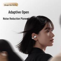 EDIFIER LolliClip Cloud-Sense Open-Ear Bluetooth Headphones obsidian black spalva