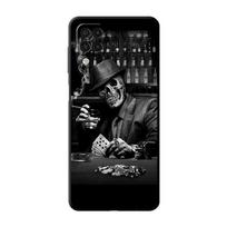 Black Case for Samsung Galaxy A52 A73 5G A33 A12 A53 A22 A13 4G A24 A14 A23 A54 A70 Soft Phone Cover Grim Reaper Skull Skeleton Samsung A12