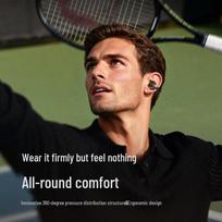 SoundCore AeroClip Open-Ear Clip-On Sports Headphones juoda