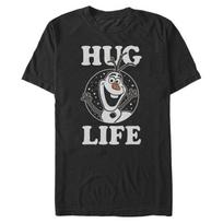 2025 Summer New Disney Frozen Little Olaf Pattern Mens Casual Tshirt Unisex  Casual Comfortable Sports Short Sleeves Crew neck S