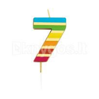 Torto žvakutė „Skaičius 7“, 9,5 cm