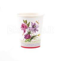 Vienkartiniai puodeliai su dekoratyviniais apvalkalais „Blossom“, 250 ml, 8 vnt.