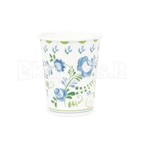 Vienkartiniai puodeliai „Floral Grace“, 250 ml, 8 vnt.