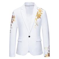 2026 Spring/Summer Men's Gold-Stamped Casual Suit Jacket - European Size M balta