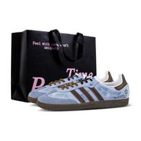 Adidas Originals SAMBA OG Lucky Cookie Low top German Army Trainers Unisex Blue Brown B75806(Team144-) 40