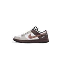 Nike Dunk Abrasion Resistant Low top Skateboard Shoes Unisex Brown HF5441-100(Team825-) 39