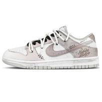 Nike Dunk Synthetic Leather Quick Dry Low top Skateboard Shoes Unisex Pink DD1391-103(Team1454) 39