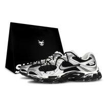 Nike V5 RNR Cushioning, Wear Resistant Low top Running Shoes Men's Dark Silver HJ5228-102(Team79-Turbo S-BOX) 43