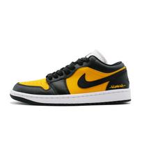 Jordan Air Jordan 1 Bumblebee Leather Abrasion Resistant Low top Vintage Basketball Shoes Unisex Yellow Black DC0774-101(Team664-S-SBOX) 36.5