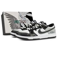 Nike Dunk Leather Coverage Cushioning Low top Skateboard Shoes Unisex DD1391-100(Team845-Box) 40