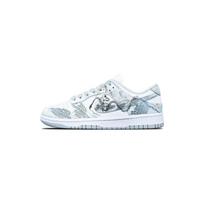 Nike Dunk Nine Skies Slip Resistant Low top Skateboard Shoes Men's Gray DD1391-103(Team766-) 44.5