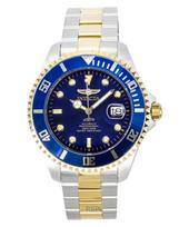 Invicta Pro Diver Two Tone Stainless Steel Blue Dial Automatic Diver's 34042 200M Men's Watch mėlyna