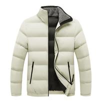 Medvilninė vyriška šilta žieminė vilnonė striukė laisvalaikio visiems tinkanti striukė 4XL Parka XL chaki