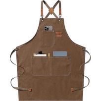Thickened Canvas Apron for Kitchen, Gardening, Barista, and Hairdressing – Customizable Design kupranugaris