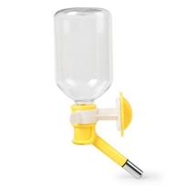 Hanging No-Drip Dog Water Dispenser Automatic Gravity Hydration Fountain for Dogs  Small Animals Yellow-150ml