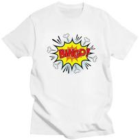 Custom Hot Game Bingo T Shirt for Men 100% Cotton Tshirt Leisure Tee Short Sleeves T-shirt Slim Fit Clothing Gift S juoda