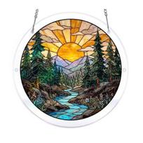 Acrylic Puzzle Suncatcher Stained Glass Effect Window Hanging Ornament DIY Art Puzzle Sun Catcher Kit for Home Garden Decor Size#43
