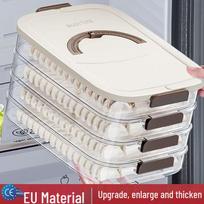 Dumpling Box: Multi-layer Freezer Storage for Frozen Dumplings and Wontons Base Box 1 Layer No Lid