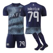 2025-26 Al-Nassr Away #79 JOÃO FÉLIX Sport Training Jersey Set with Socks Teens Kids Adults Football Kits 16