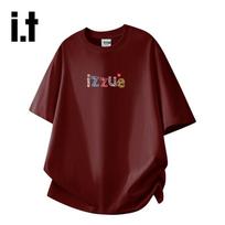 izzue Hong Kong i.t Unisex Pure Cotton Loose-fit T-Shirt 3XL tamsiai mėlyna spalva
