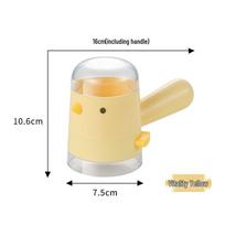 Cartoon Glass Salt Shaker: Moisture-Proof, Sealed Seasoning Jar