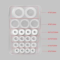 Silicone O-Ring Seal For Faucet Repair Kitchen Bathroom Shower 4/6 Split Pad Ring Multi Sizes Sealing Ring Spacer Plumbing Parts