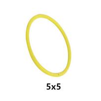 V- DIRŽAS Ø5x5 Kabeliai, Žarnos & Virvės, Guminės Juostos & Virvės, Suderinamas su Plokštėmis 85546 Statybiniai Blokeliai Žaislų Aksesuarai 50pcs geltona