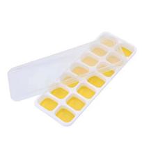 Silicone Ice Cube Tray with Lid, 14-Grids, Easy-Release Molds for Portable Ice Making