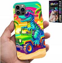 Etui Do Iphone 13 Pro Max - Dinozaur W Ciężarówce Wzory Dla Dzieci