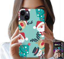 Etui Do Iphone 14 Plus - Mikołaj, Renifer Bałwan Świąteczne Wzory