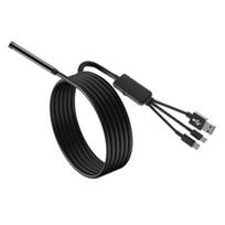 Inspection Endoscope Phone Scope Camera with Light IP67 Waterproof Easy Connection 2M Hard 8mm