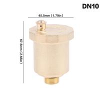 1PC Gold DN10/DN15/DN20/DN25 Brass Material Automatic Exhaust Release Valve Standard Male Thread Pressure Release Air Vent Valve