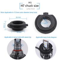 Car LED Headlight Bulb Base Adapter Socket Holder H1 H4 H7 H11 9005 9006 9012 High Temperature Resistance Automobile Lamp Chuck