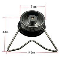 *1pc Gas Butane Adapter With Bracket Gas Cartridge Head Conversion Adapter Nozzle Bottle Type Input Screw Type Valve Output