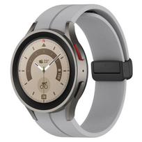 Band for Samsung Watch 7/4/5/6/5 Pro/classic/FE 44mm 40mm Magnetic Silicone sport No Gaps bracelet correa Galaxy Watch 7 strap Galaxy 7 40mm 44mm pilka spalva